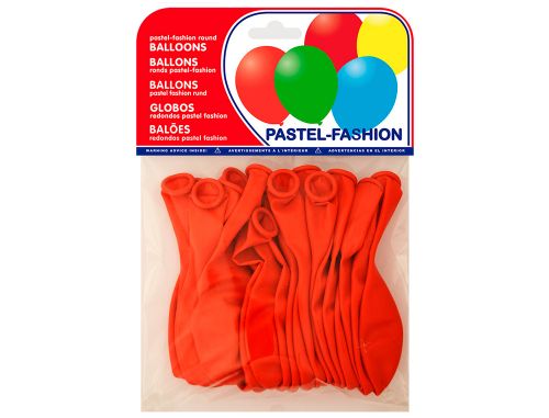 Baloes pastel vermelho bolsa de 20 unidades , Branca , 63225 , 8420698335253